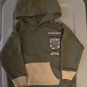 Toddler Boy Green Skate Park Hoodie